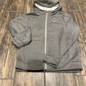 Nike Kids Gray Therma-Fit full zip Hoodie